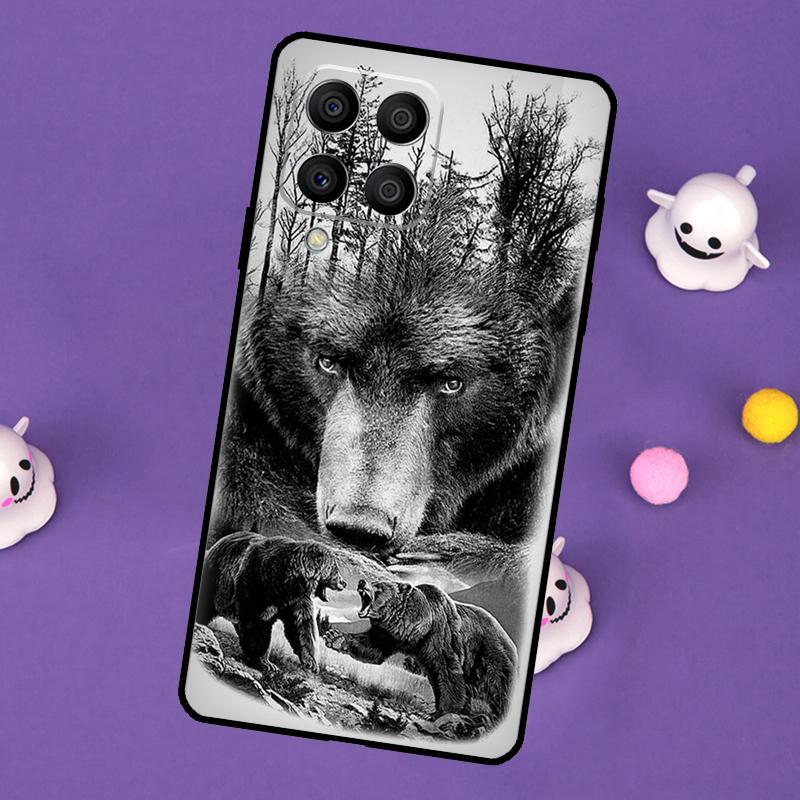 Grizzly Bear Animal Cover For Samsung Galaxy M55 M15 M33 M13 M23 M53 M31 M51 M14 M34 M54 M20 M30s M52 M32 Case
