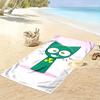 Cartoon Print Beach Towel, Large Soft Quick Dry Towel for Beach Camping Swimming
