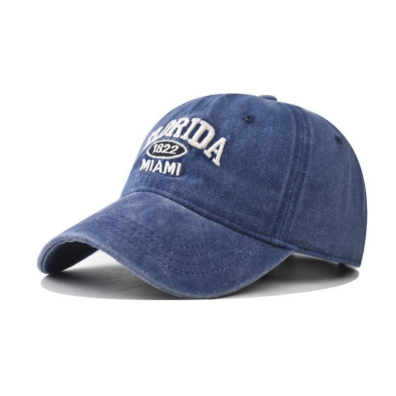 Letter Embroidery Florida Miami Baseball Cap Curved Brim Summer Travel Hats