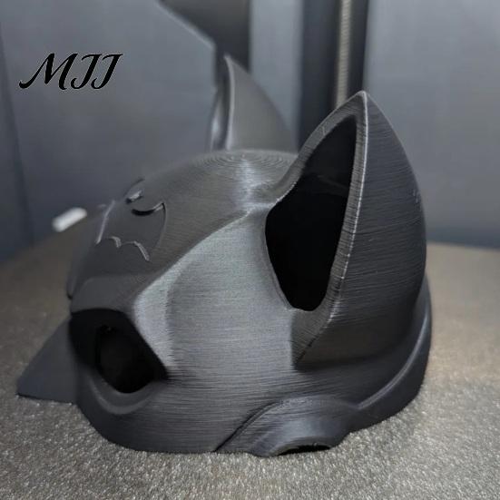 Cat Cosplay Mask Bat Reusable Lightweight PLA Kitty for Halloween Parties Fun Photo Prop Headgear