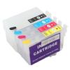 4 Colors Ink Cartridge with Permanent Chip Printer Refill Ink Box Replacement Black Cyan Magenta Yellow T252XL1 T252XL2
