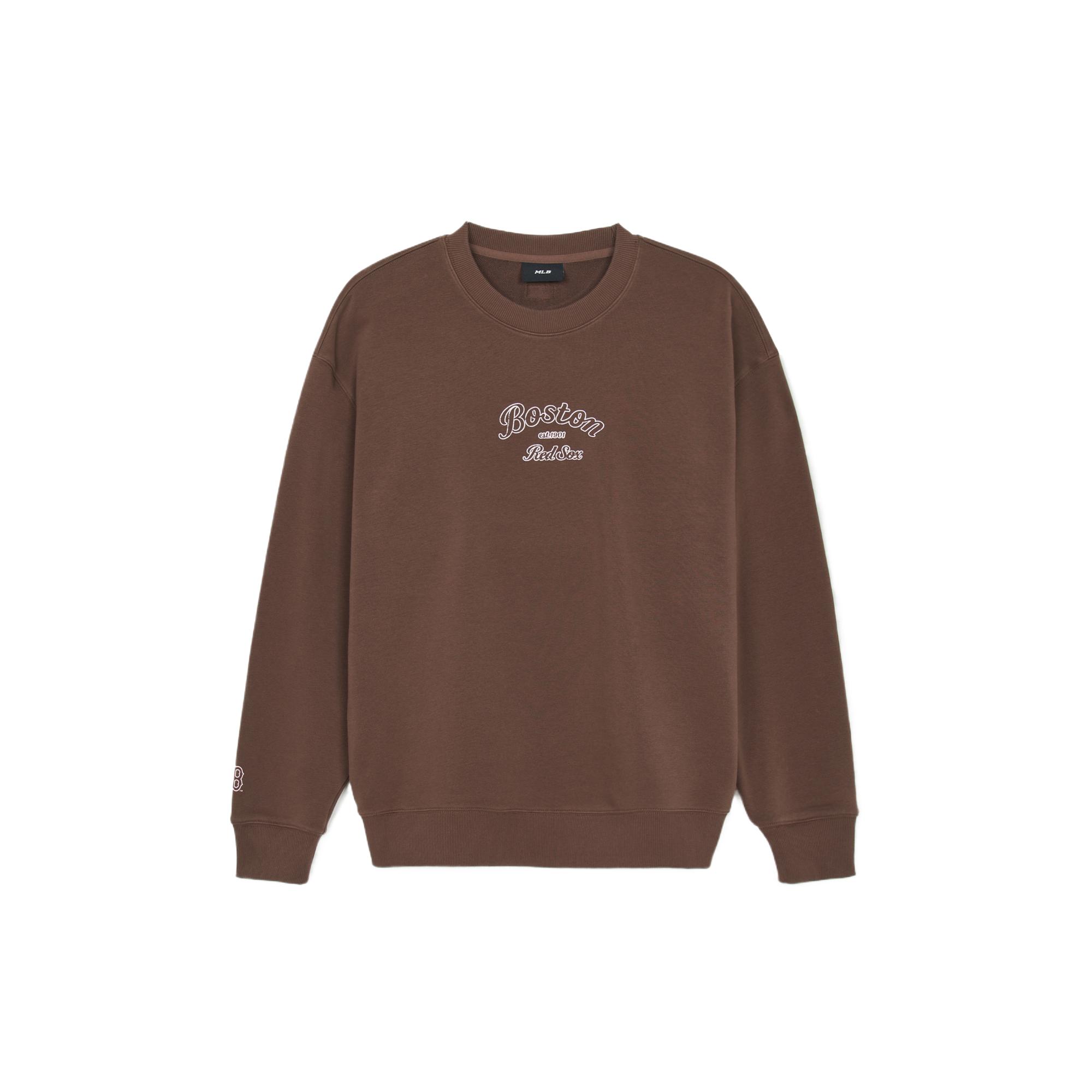

New MLB Boston Red Sox Sweatshirt Unisex Brown 3AMTN1044-43BRM XXL