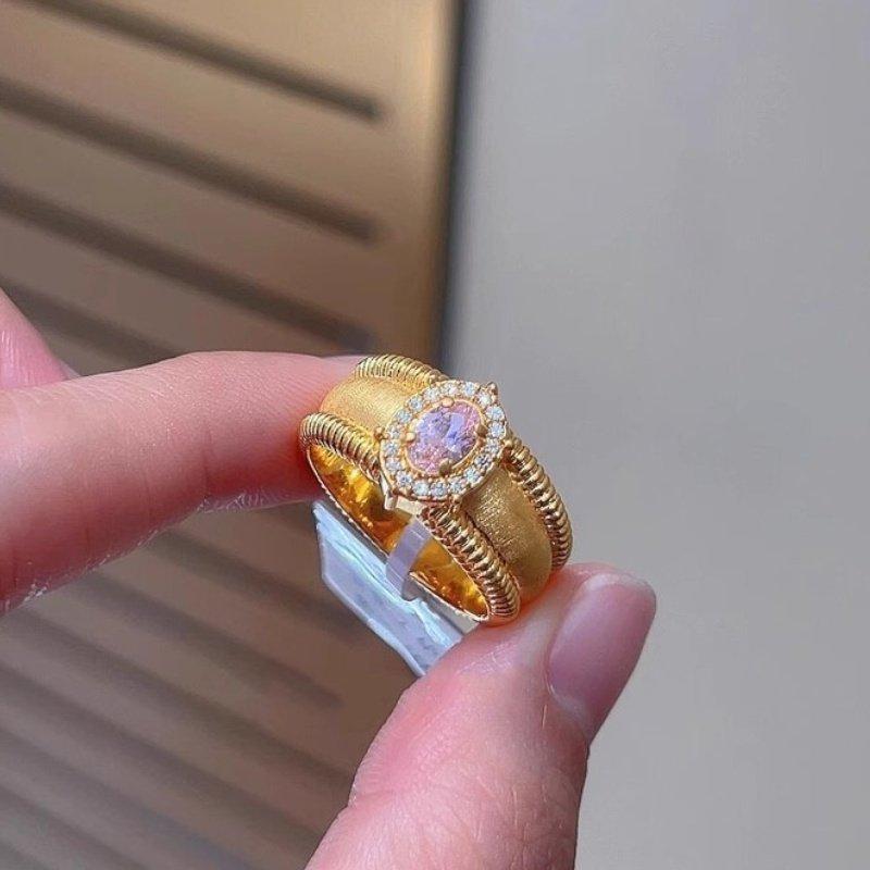 Female Light Luxury Exquisite Middle Aged Pigeon Egg Ring
