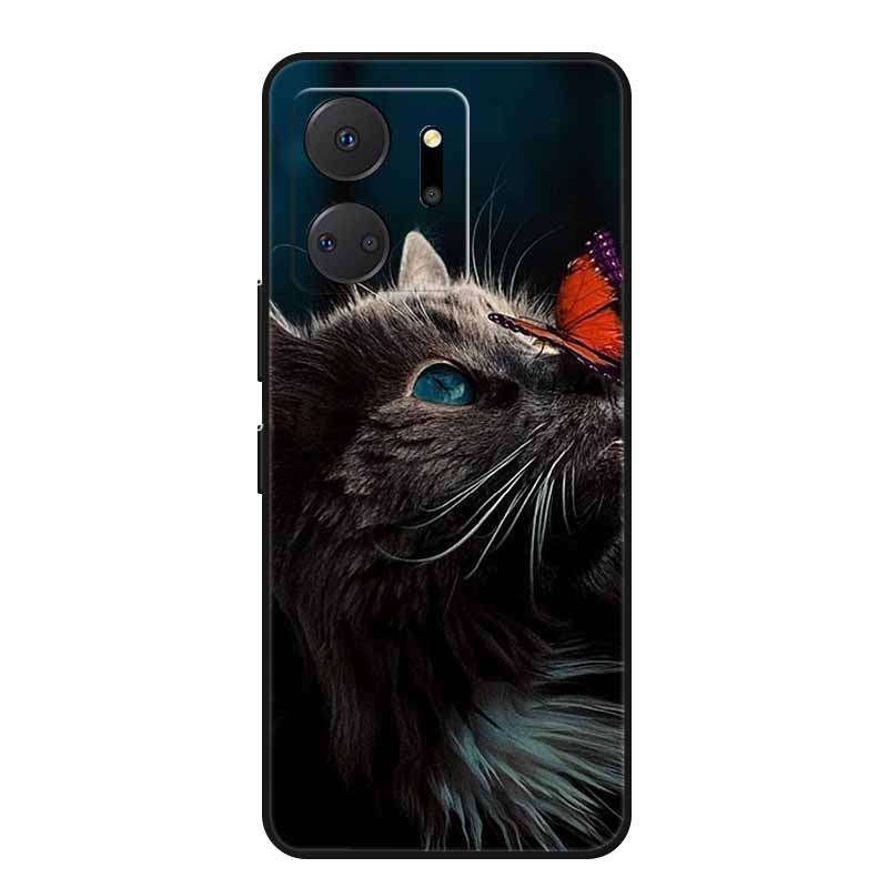 Handyhülle Für Honor X7a Rückseite Hülle X 7 a Coque Stoßfest Schwarzes Silikon Weiche Funda Für Honor Play 7T 7 T Hülle Play7T Capa