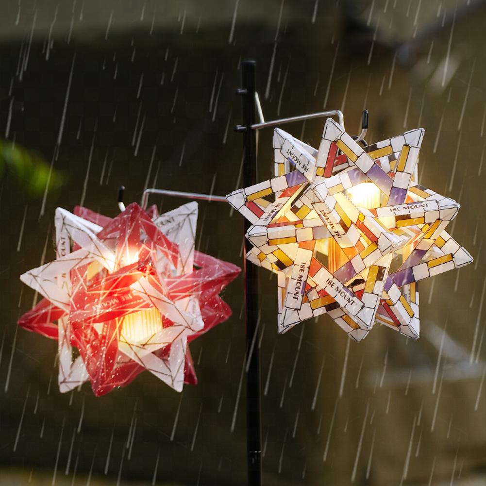 Outdoor Star Camping Light Shade Waterproof Atmosphere Lampshade DIY Outdoor Lantern Shade Wear-Resistant for Camping Tent