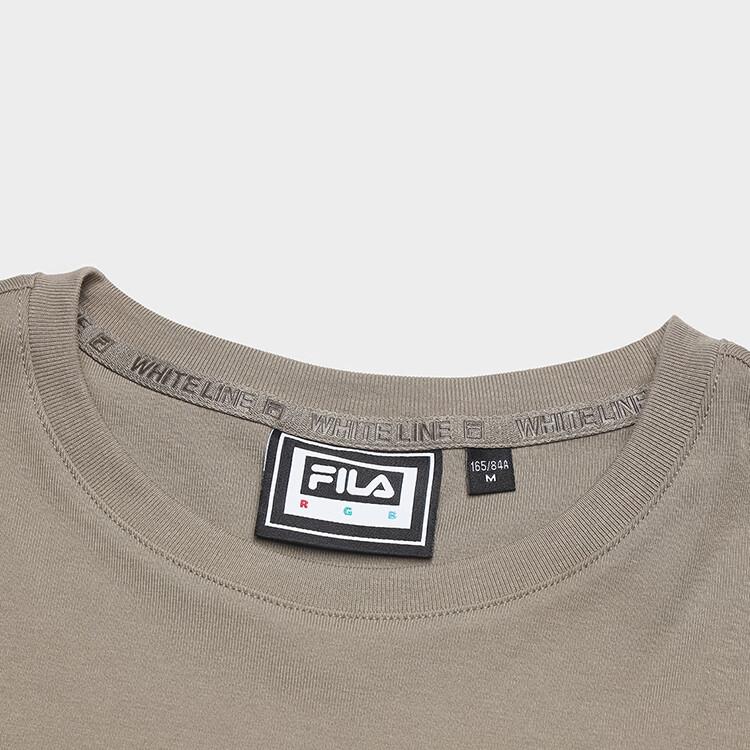 New FILA ORIGINALE Short Sleeved Dress Women's Steam Gray GY F51W529314F-GY