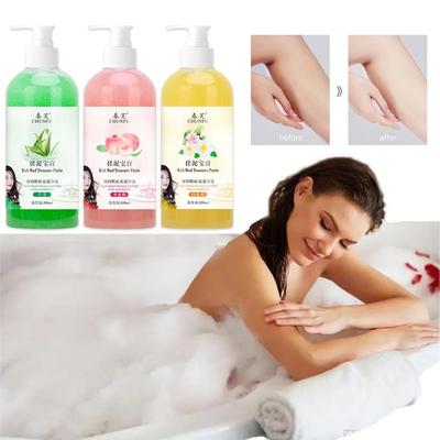 Scrub Shower Gel Exfoliating Soothing Whitening Body Lightening Clean Bath Skin Deep Rub Moistu H0W1