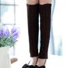 Winter Leg Warmers Twist Knit Knitted Long Boot Socks Solid Crochet Foot Cover