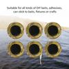300PCS 10mm Fly Tying Eyes Vivid Colors Artificial Fish Eyes Fishing Lure Eyes  For Fly Tying