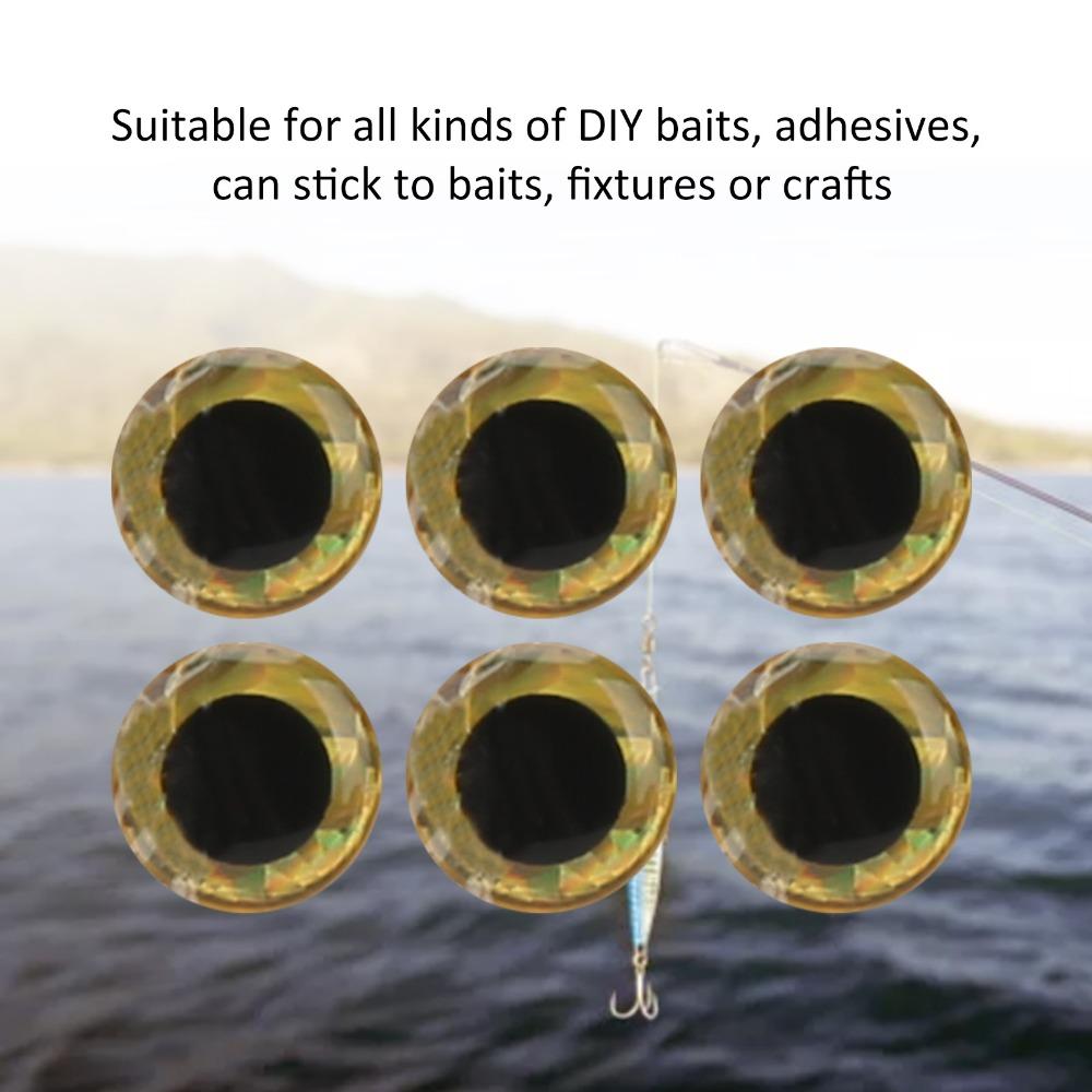 300PCS 10mm Fly Tying Eyes Vivid Colors Artificial Fish Eyes Fishing Lure Eyes  For Fly Tying