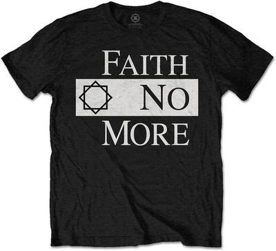 Men's Faith No More Classic Logo V.2. T-Shirt Large Black