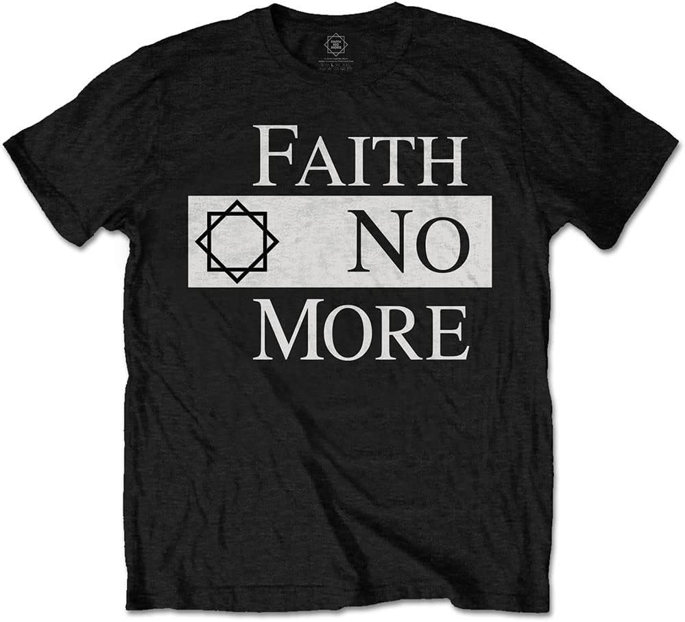 Men s Faith No More Classic Logo V.2. T-Shirt Large Black S разноцветный