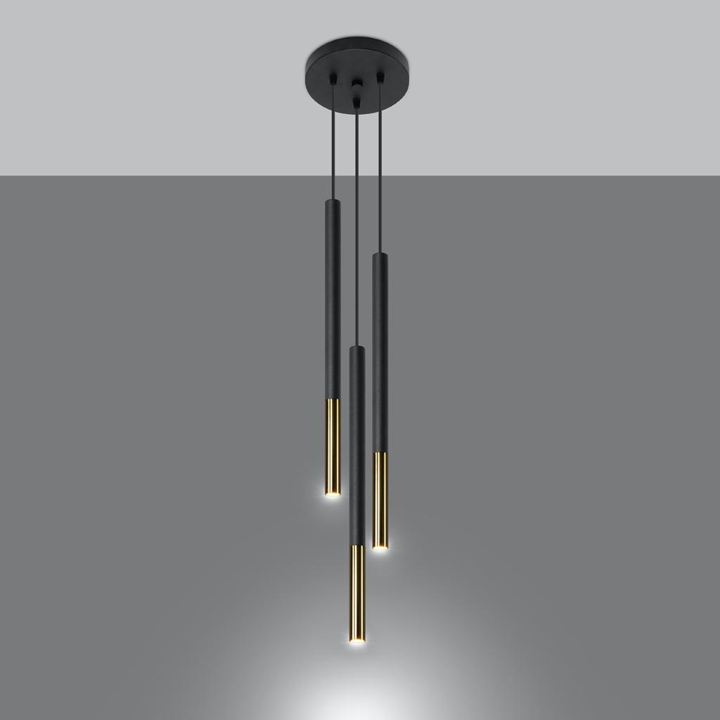 Lampa Wisząca Arenio 3 G9 Czarny Lumilo 08.459.93
