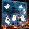 Halloween Cartoon Ghost Static Window Sticker Bat Glass Sticker Adhesive-free Removable Party Decoration PVC Sticker