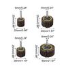 4pcs 20 25 30 40mm Shank Shutter Polishing Wheel For Rotary Tools 80 Grit Grinding Sanding Sandpaper Flap Wheel Discs