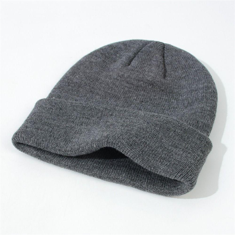 Solid Color Baby Beanies Soft Warm Knit Cap Fashion Kids Winter Hat for Boys Girls