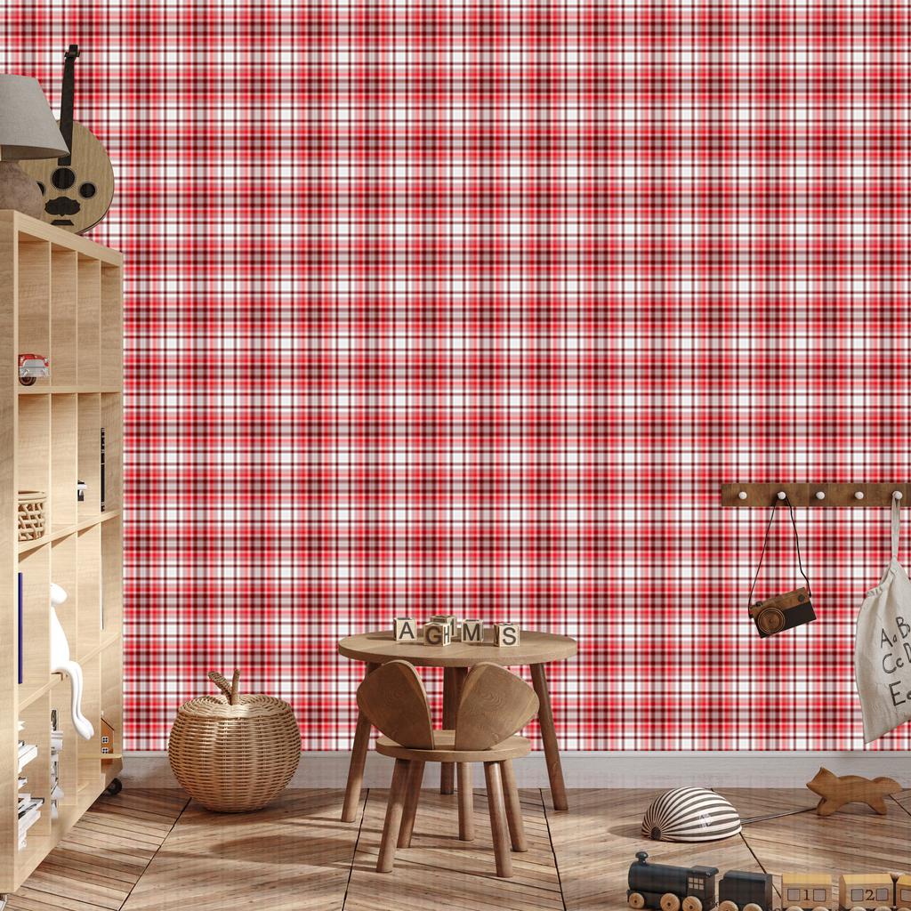 Red and coral checkered wallpaper, red background 50x1000