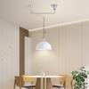 Bauhaus Restaurant Pendant Light with Adjustable Swing Arm Single Chandelier Nordic Modern Kitchen Board Iron Art LED Luster