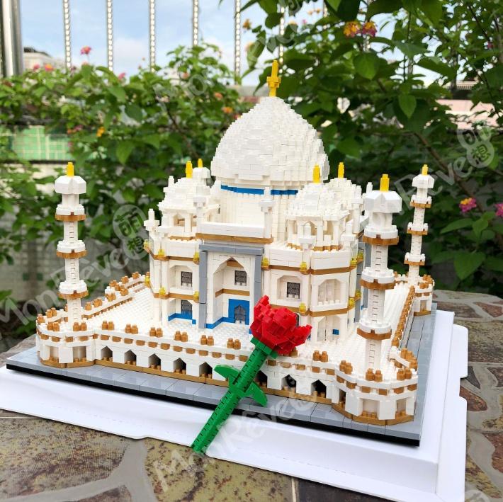 Educational Toys Brick Blocks 4146+ Pcs Diamond Mini Blocks World Famous Architecture Taj Mahal 3D Model Building Blocks Gifts Toys for Children
