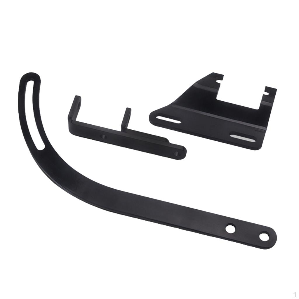 Black Alternator Bracket 3 Piece Set for with SWP 265350 SBC Engines