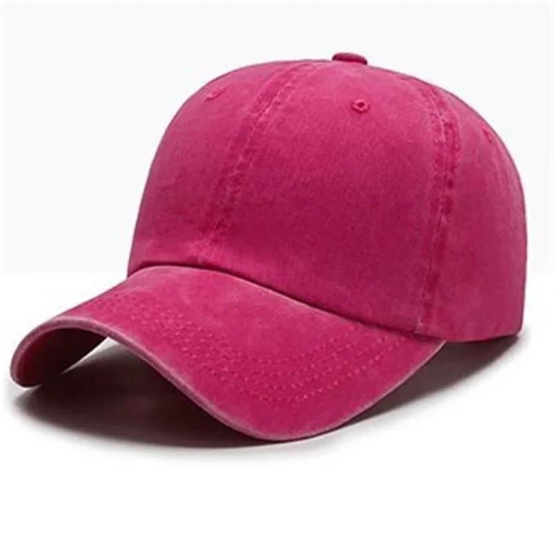 Baseball Cap Washed Denim Men Women Snapback Hat Vintage Hip Hop Caps Solid Color Hat Bone Casquette Outdoor Casual Sport