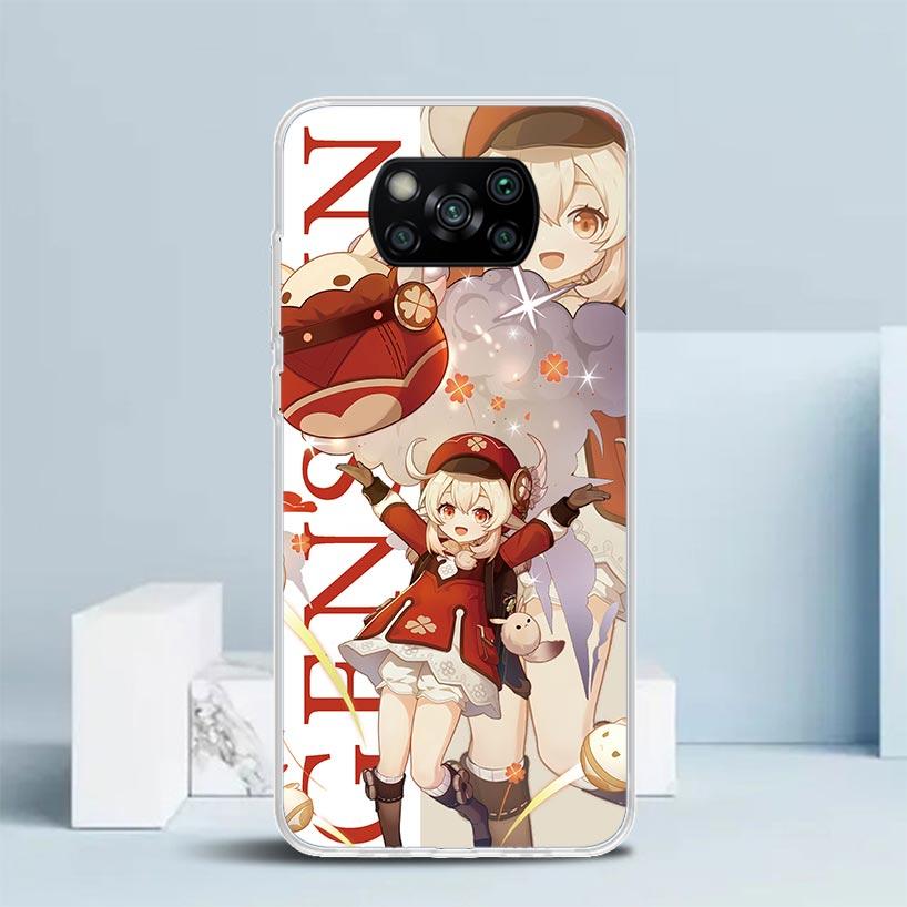 Genshin Impact Anime Phone Case For Xiaomi Poco F7 Ultra X5 X6 X7 Pro M7 Redmi 15C 15 13C 13 12C 12 10C 10 10A 9 9C 9A 9T Cover