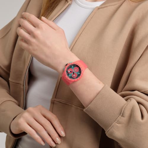 Swatch NEW CHRONO PLASTIC PARADISO KINETIKO SUSP100 Green Wristwatch