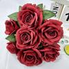 Rose Flower Artificial Wedding Hotel Restaurant Desktop Ornament Room Decoration