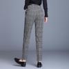 Syvent Tapered Check Tight Perfect for Plus Long 12F643 Women's Pants, Fit, Commuting, Casual, Sizes, Stylish, Figure-Flattering, Pants,