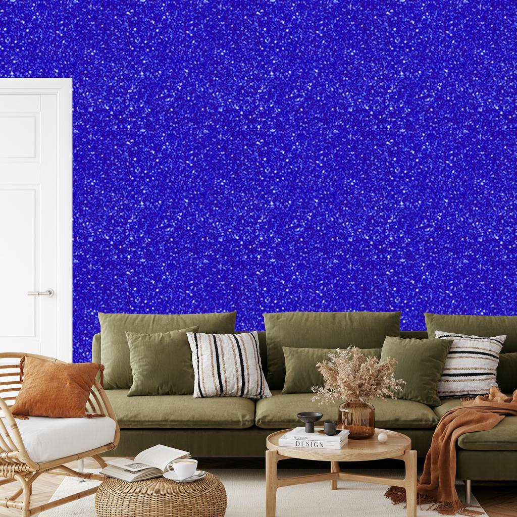 Blue and purple glitter wallpaper, blue background for living room and bedroom 50x1000