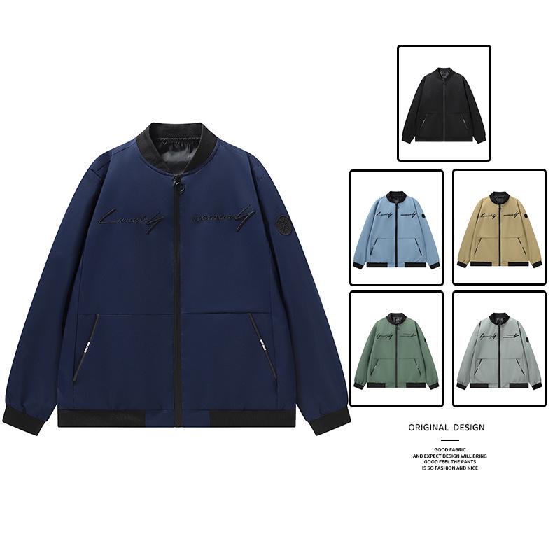Men's Korean Style Spring/Autumn Trendy Baseball Jacket - New Arrival Sports Casual Thin Jacket