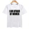 2024 I Am Afraid Of Wounisex T Shirt Funny Jokes Adult Humor Unisex Clothing Unisex Casual Tee Tops