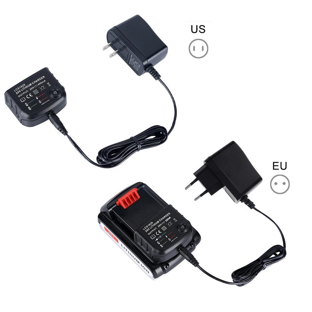 Battery Charger for Black & Decker 20V Lithium Battery LBXR20 LBXR20-OPE LB20 LBX20 LBX4020 LB2X4020 LBXR2020-OPE LBXR20BT