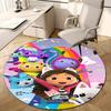1pc Gaby's Bubble House3 Design Printed Area Round Carpet for Bedroom Living Room Home Decor Rugs Mat Non Slip Mat Rug for Bedside