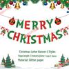 Christmas Theme Jewelry Store Decoration: Felt Garland & Tree Banner for Wall