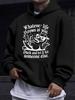 American/European Style Unisex Autumn/Winter Printed Hooded Long-Sleeve Sweatshirt, Duck Illustration Quote Print Hoodie, Healing and Fun Daily Wear T