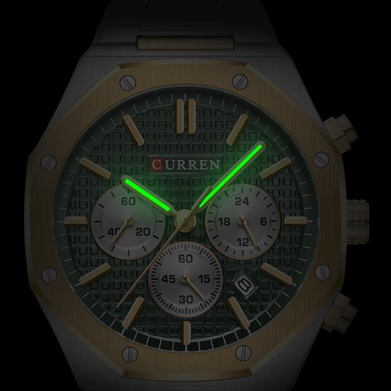 Top Brand Luxury Stainless Steel Waterproof Sport WristWatch Men Chronograph Watch Military Army Male Clock
