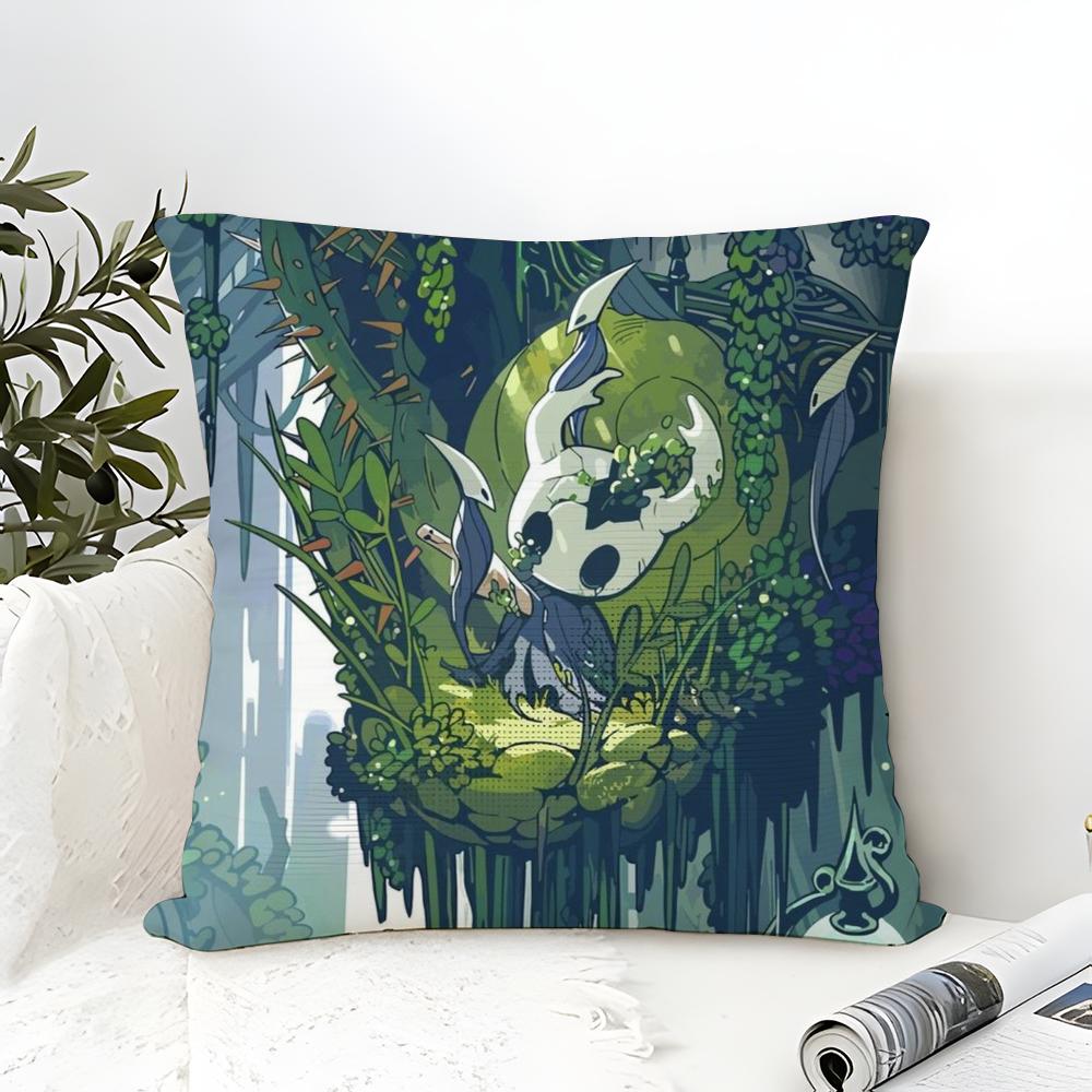 Metroidvania Game H-Hollow Knight Pillow Case Linen Pillow Case Sofa Home Decor Cushion Cover Cushion Cove