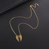 Hollow Angel Wings Pendant Necklace Women Stainless Steel Neck Chain Choker Trend Wedding Jewelry Birthday Gift