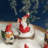 Christmas Figurine Figure Decors Resin Santa Clauses Statue Christmas Decorative Figurines Table Centerpiece for Holiday