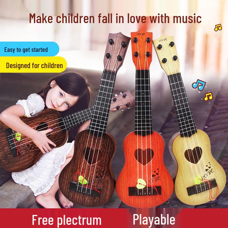 Realistic Guitar Playable Ukulele Toy for Children's Musical Education