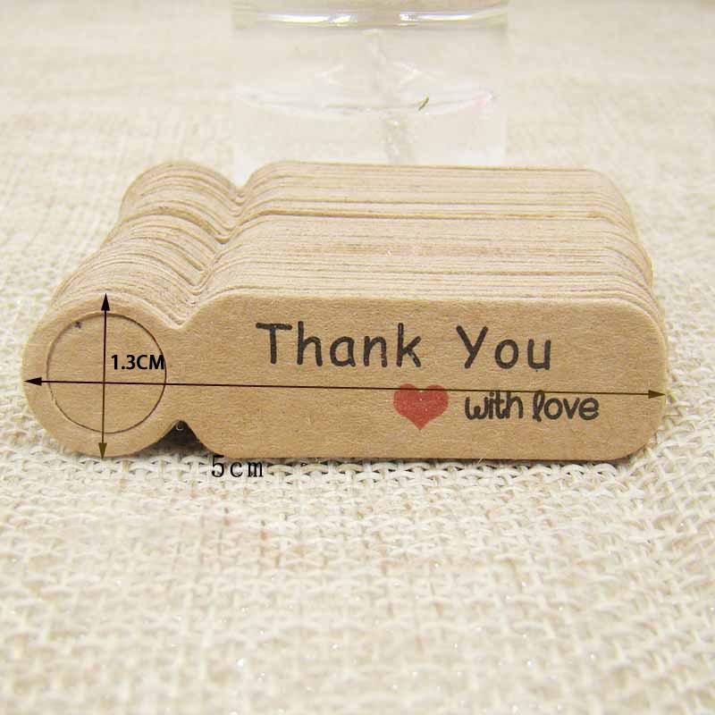 100Pcs/Lot Price Tags Kraft Paper Lables For Diy Jewelry Retail Price Tags Handmade Clothes Size Tags Store Hang Lables