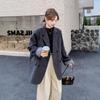2024 Women's Double-Breasted Korean Style Wool Coat - Chic & Versatile Winter Fashion
