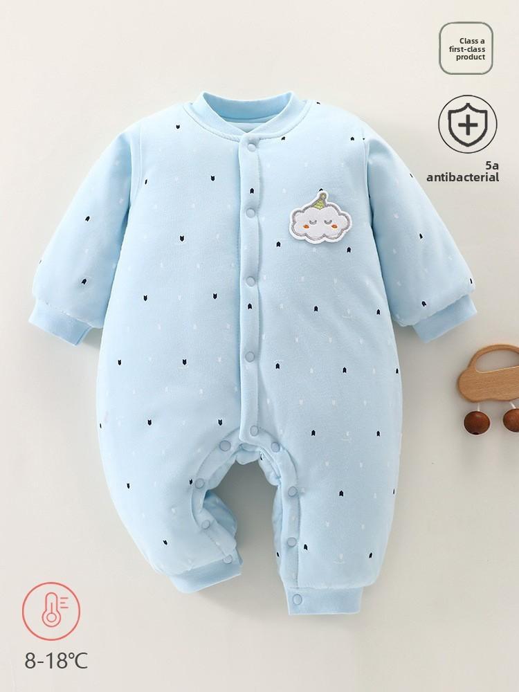 Baby Winter Cotton Romper With Thick Insulation For Newborns And Infants
