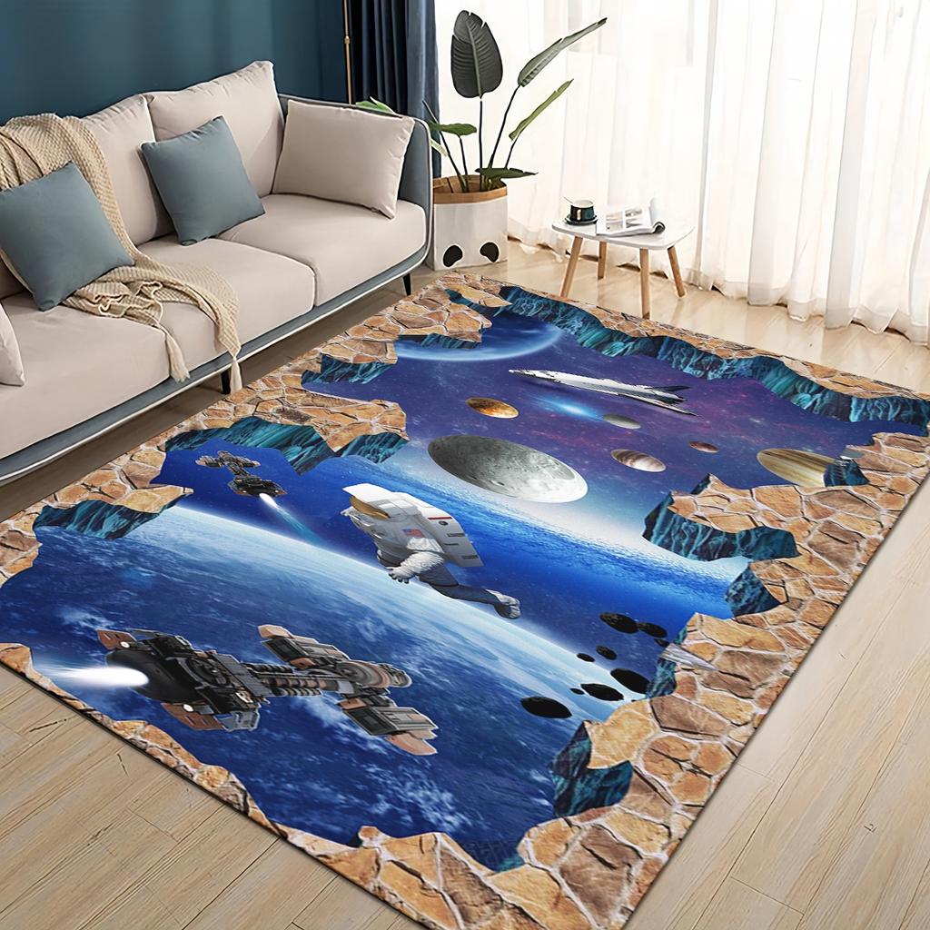 27 Style 3D Illusion Pattern Hallucination Underwater Dino Carpet Rug for Living Room Bedroom Home Sofa,kids Non-slip Floor Mat