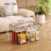 Transparent storage box Household large-capacity portable transparent finishing clothes, toys, snacks storage box