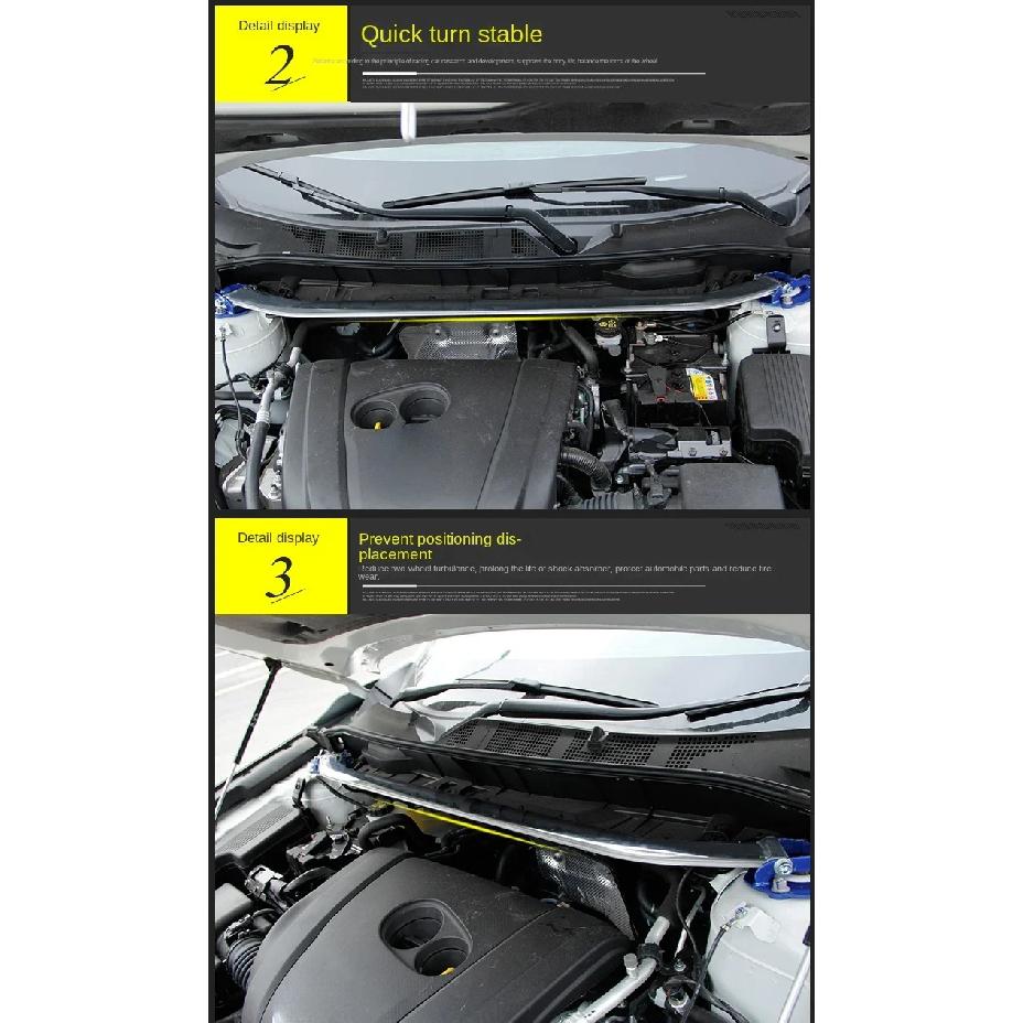 Front Stabilizer Strut Bar For Mazda3 BP 2019 2020 2021 2022 2023 2024 Upper Engine STB Strut Tower Brace Anti-Sway Suspension