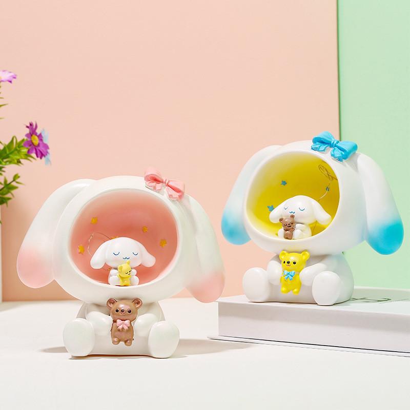 Lamp Warm Night Light Battery Powered Cartoon Cute  Rabbit Shaped Bank Piggy