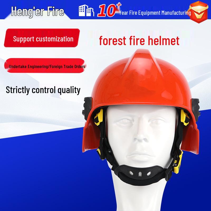 Red Emergency Rescue Firefighting Safety Helmet for Forest Fires Forest Fire Helmet