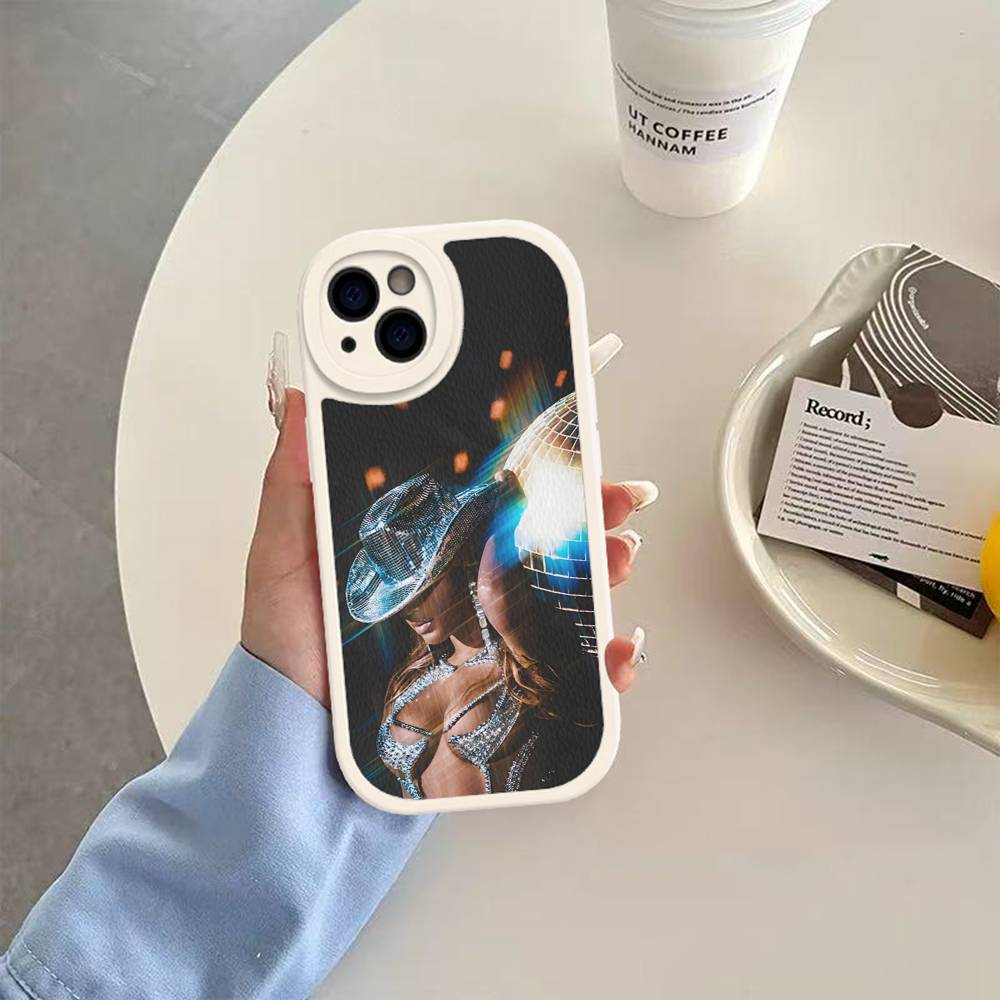 

B-Beyonce Hot Singer Phone Case For IPhone 16 15 14 13 12 11 Pro Max Plus Leather Cover iPhone 14pro max